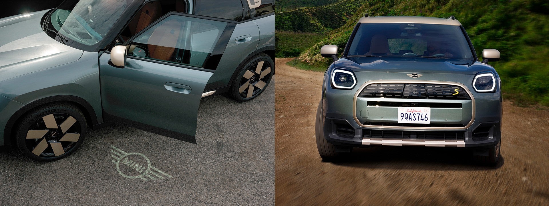 two images of mini S car